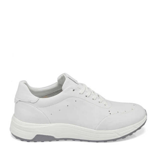 Beyaz Deri Erkek Sneaker - E24I1AY56860-A26 - 3