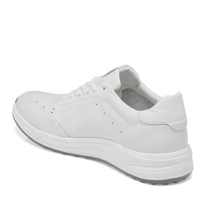  Beyaz Deri Erkek Sneaker - E24I1AY56860-A26 - 2