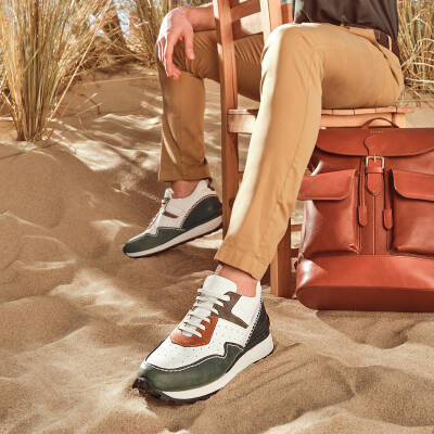 Beyaz Deri Erkek Sneaker - E24I1AY56861-S1V 