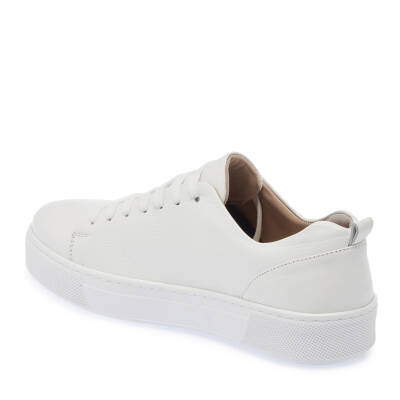  Beyaz Deri Erkek Sneaker - E24I1AY56878-B69 - 2