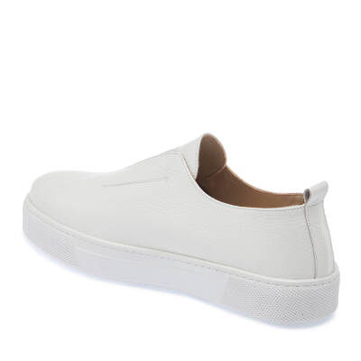  Beyaz Deri Erkek Sneaker - E24I1AY56879-B69 - 2