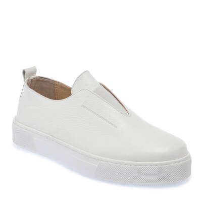 Beyaz Deri Erkek Sneaker - E24I1AY56879-B69 - 1