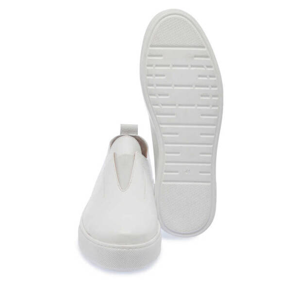 Beyaz Deri Erkek Sneaker - E24I1AY56879-B69 - 4