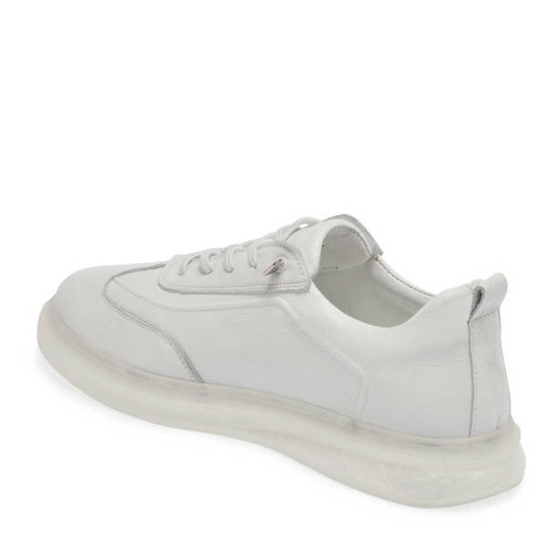 Beyaz Deri Erkek Sneaker - E24I1AY56898-C73 - 2