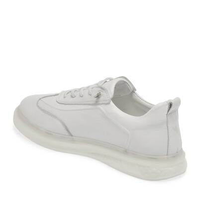  Beyaz Deri Erkek Sneaker - E24I1AY56898-C73 - 2