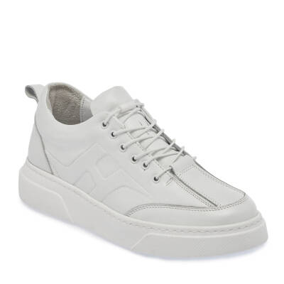 Beyaz Deri Erkek Sneaker - E25I1AY57167-A26 