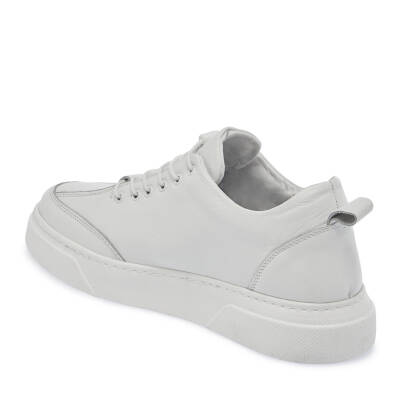 Beyaz Deri Erkek Sneaker - E25I1AY57167-A26 - 2