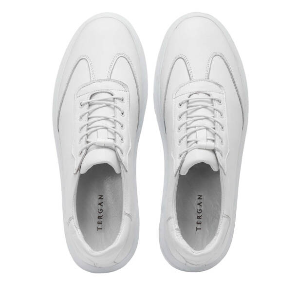 Beyaz Deri Erkek Sneaker - E25I1AY57169-A26 - 5