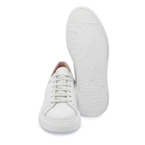 Beyaz Deri Erkek Sneaker - E25I1AY57182-A26 - 4