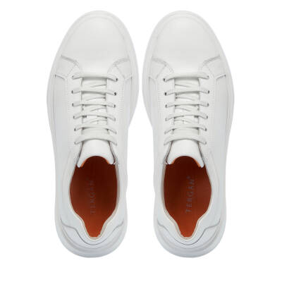 Beyaz Deri Erkek Sneaker - E25I1AY57182-A26 - 5