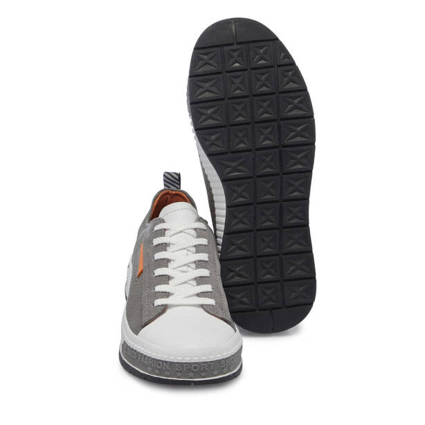 Beyaz Deri Erkek Sneaker - E25I1AY57183-K02 - 4