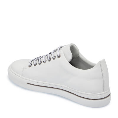  Beyaz Deri Erkek Sneaker - E25I1AY57187-A26 - 2