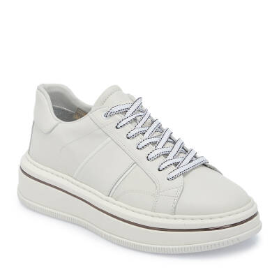 Beyaz Deri Erkek Sneaker - E25I1AY57190-A26 