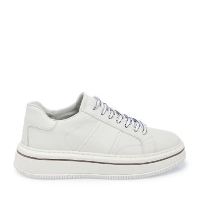 Beyaz Deri Erkek Sneaker - E25I1AY57190-A26 - 3