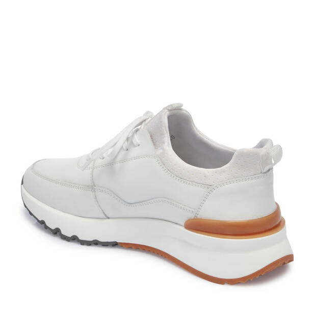 Beyaz Deri Erkek Sneaker - E25I1AY57195-A26 - 2