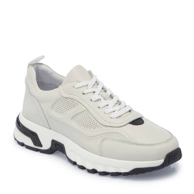 Beyaz Deri Erkek Sneaker - E25I1AY57211-N3O - 1