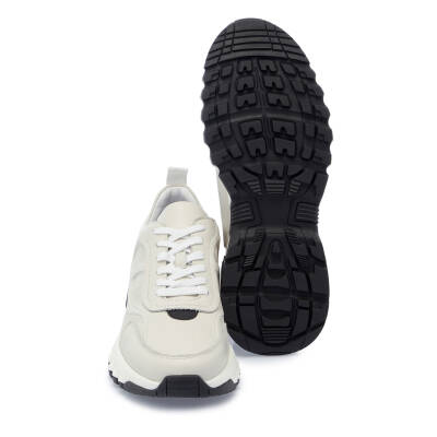Beyaz Deri Erkek Sneaker - E25I1AY57211-N3O - 4