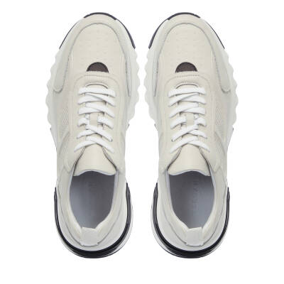 Beyaz Deri Erkek Sneaker - E25I1AY57211-N3O - 5