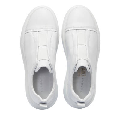 Beyaz Deri Erkek Sneaker - E25I1AY57225-A26 - 5