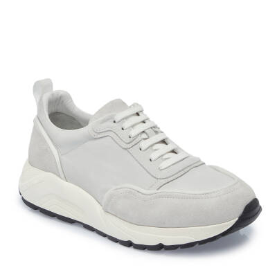 Beyaz Deri Erkek Sneaker - E25I1AY57233-B32 