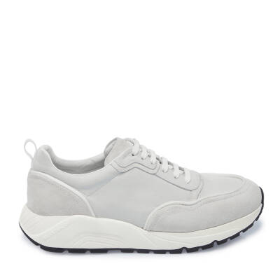 Beyaz Deri Erkek Sneaker - E25I1AY57233-B32 - 3