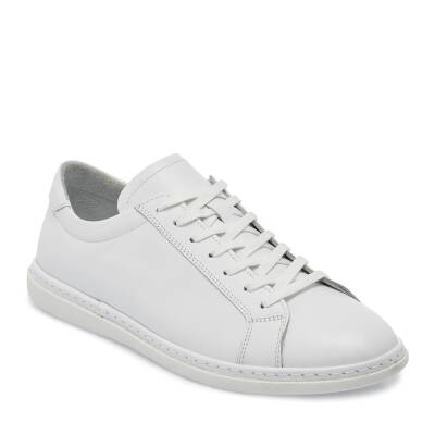 Beyaz Deri Erkek Sneaker - E25I1AY57267-A26 - 1