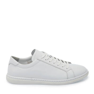 Beyaz Deri Erkek Sneaker - E25I1AY57267-A26 - 3