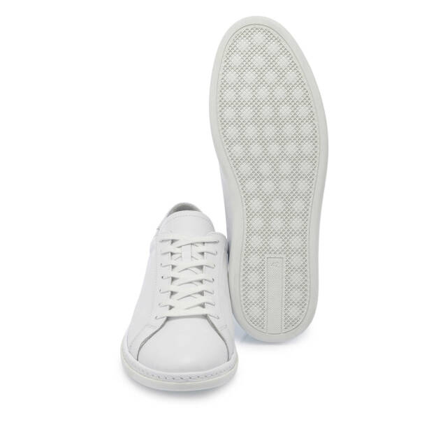 Beyaz Hakiki Deri Erkek Sneaker - E25I1AY57267-A26 - 4