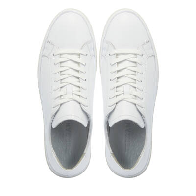 Beyaz Deri Erkek Sneaker - E25I1AY57267-A26 - 5