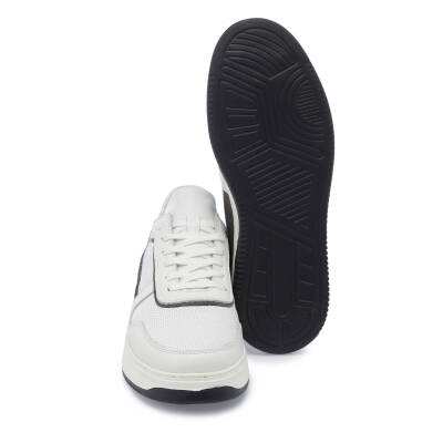 Beyaz Deri Erkek Sneaker - E25I1AY57270-A26 - 4