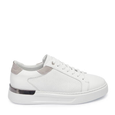 Beyaz Deri Erkek Sneaker - E25I1AY57272-A26 - 3