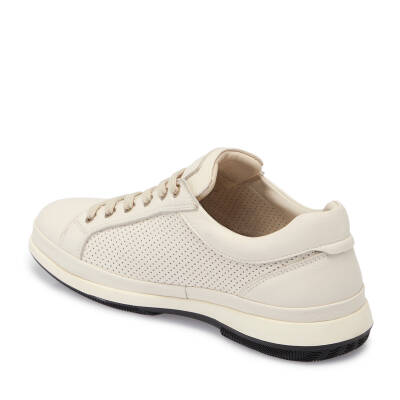 Beyaz Deri Erkek Sneaker - E25I1AY57274-N3O - 2