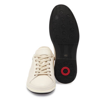 Beyaz Deri Erkek Sneaker - E25I1AY57274-N3O - 4
