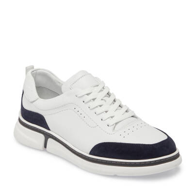 Beyaz Deri Erkek Sneaker - E25I1AY57280-A31 