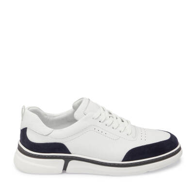 Beyaz Deri Erkek Sneaker - E25I1AY57280-A31 - 3