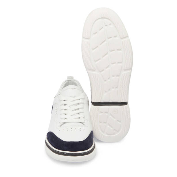Beyaz Hakiki Deri Erkek Sneaker - E25I1AY57280-A31 - 5