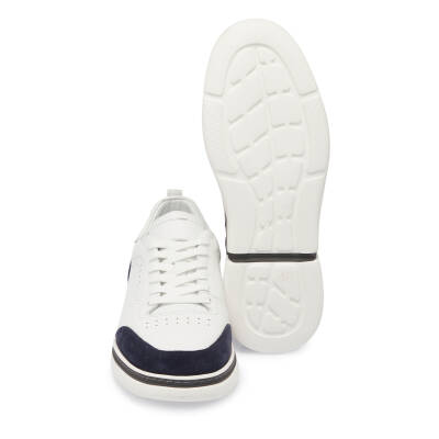 Beyaz Deri Erkek Sneaker - E25I1AY57280-A31 - 4