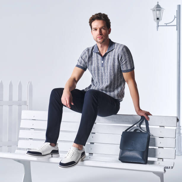 Beyaz Hakiki Deri Erkek Sneaker - E25I1AY57280-A31 - 1