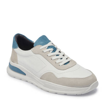  Beyaz Deri Erkek Sneaker - E25I1AY57296-W25 - 1
