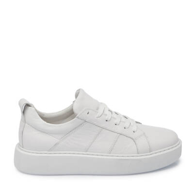 Beyaz Deri Erkek Sneaker - E25I1AY57299-A26 - 3