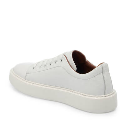 Beyaz Deri Erkek Sneaker - E25I1AY57301-B69 - 2