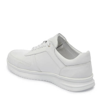 Beyaz Deri Erkek Sneaker - E25I1AY57303-A26 - 2