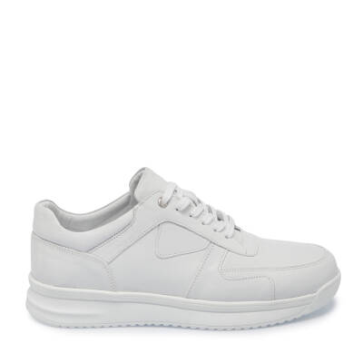 Beyaz Deri Erkek Sneaker - E25I1AY57303-A26 - 3