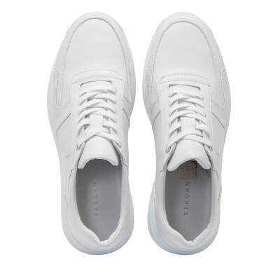 Beyaz Deri Erkek Sneaker - E25I1AY57303-A26 - 5