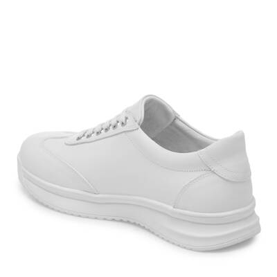 Beyaz Deri Erkek Sneaker - E25I1AY57304-A26 - 2