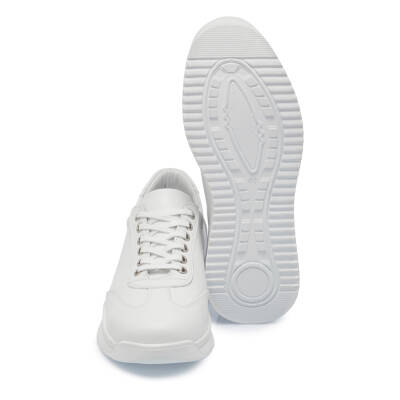 Beyaz Deri Erkek Sneaker - E25I1AY57304-A26 - 4