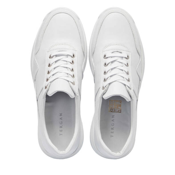 Beyaz Deri Erkek Sneaker - E25I1AY57305-A26 - 5