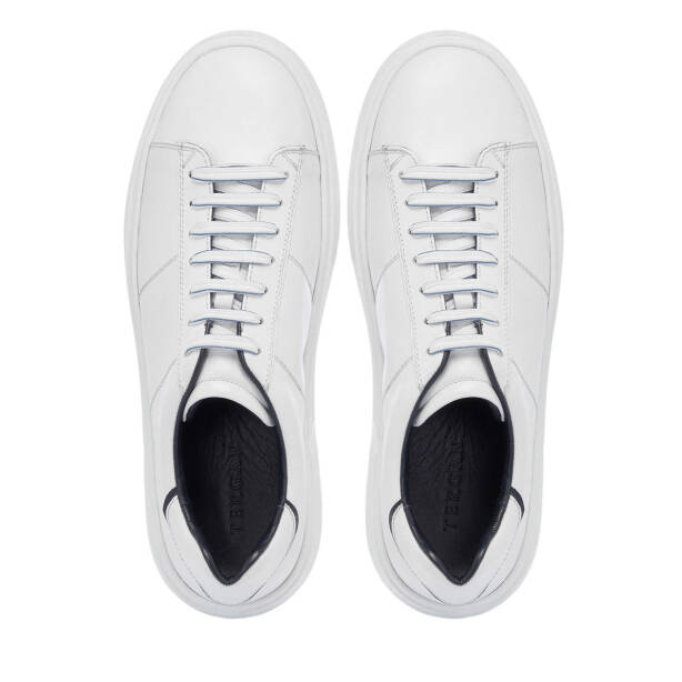 Beyaz Deri Erkek Sneaker - E25I1AY57309-A26 - 5