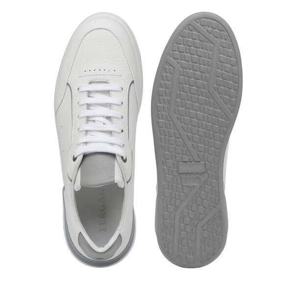 Beyaz Hakiki Deri Erkek Sneaker - E25I1AY57316-A26 - 6