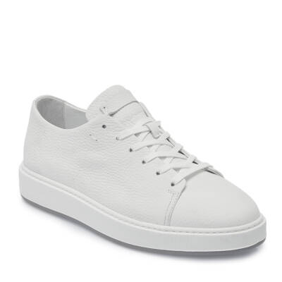 Beyaz Deri Erkek Sneaker - E25I1AY57319-A26 